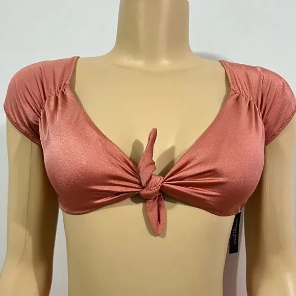 Victoria’s Secret Swim Twist off Shoulder Short-sleeve Bikini Top & Bottom Set - Picture 5 of 12